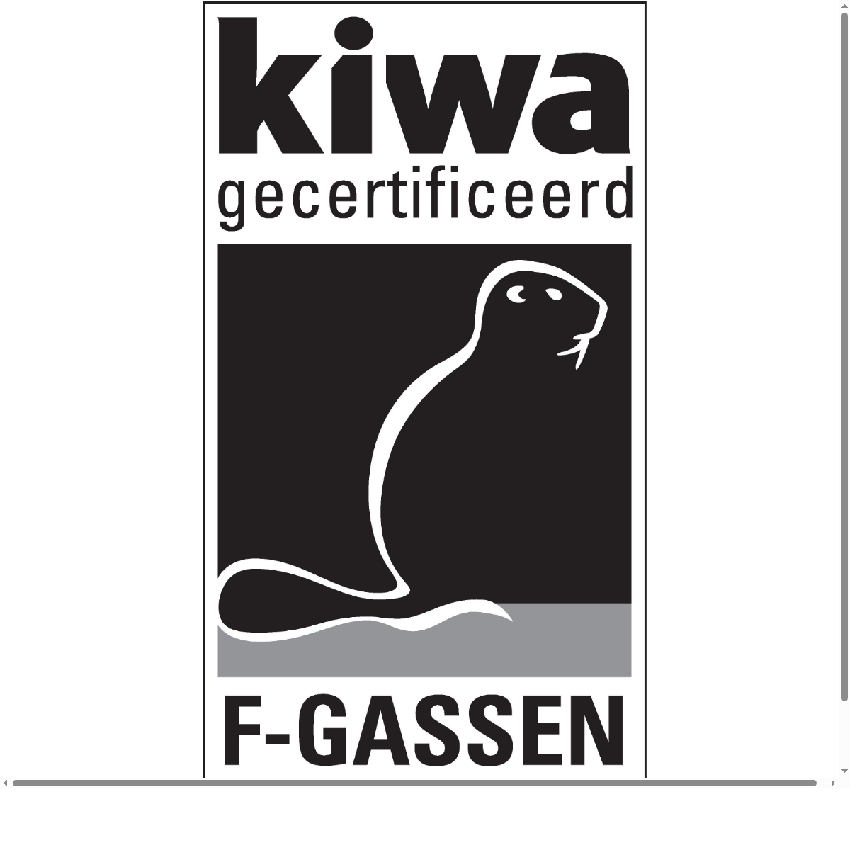 Kiwa logo F-gassen certificering